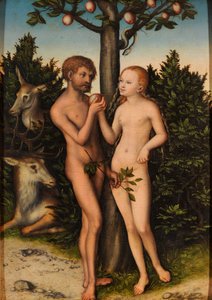 Adam and Eve by Lucas Cranach the Elder